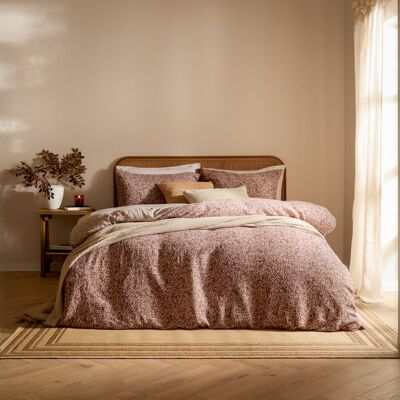 Yard Perrie Leaf Cotton Duvet Cover Set Set Brown Double Duvet Cover Set + 2 Standard Pillowcases Yard Perrie Leaf Cotton Duvet Cover Set Set Brown Double Duvet Cover Set + 2 Standard Pillowcases
