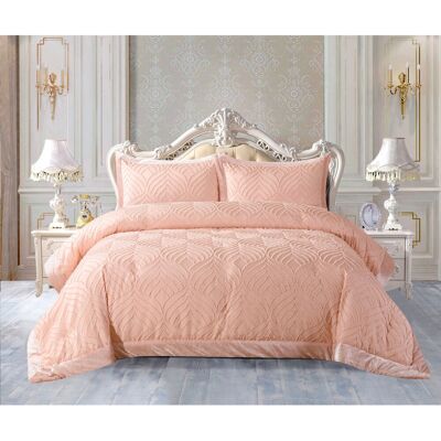 Mercer41 Chelsea Tufted Crushed Velvet Bedspread Set – Luxurious Soft Quilted Bedding with Matching Pillow Shams, Elegant Velvet Comforter Coverlet Set Pink 275 x 255 cm Bedspread - 2 Pillow Shams Mercer41 Chelsea Tufted Crushed Velvet Bedspread Set – Luxurious Soft Quilted Bedding with Matching Pillow Shams, Elegant Velvet Comforter Coverlet Set Pink 275 x 255 cm Bedspread - 2 Pillow Shams