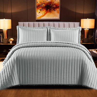 Canora Grey Alivea Throw Blanket Silver 240cm W X 7cm L Canora Grey Alivea Throw Blanket Silver 240cm W X 7cm L