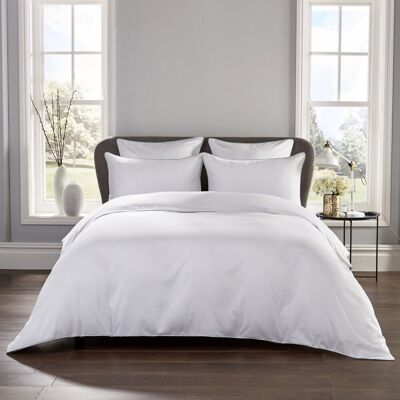 Behrens 400 Thread Count Piped Edge Duvet Set White/Teal Double Duvet Cover Set + 2 Additional Pieces Behrens 400 Thread Count Piped Edge Duvet Set White/Teal Double Duvet Cover Set + 2 Additional Pieces