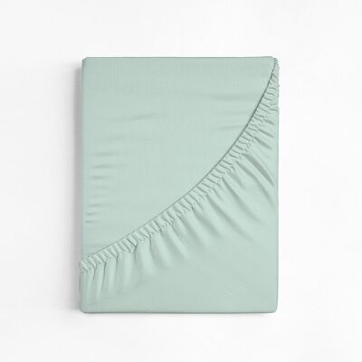 Leruum 152 Thread Count 100% Cotton Fitted Sheet Mint Green Single (3') Leruum 152 Thread Count 100% Cotton Fitted Sheet Mint Green Single (3')
