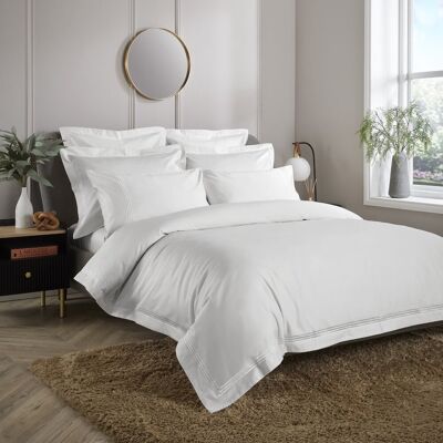 17 Stories 800 Thread Count Triple Row Embroidered Sateen Duvet Cover White Double Duvet Cover 17 Stories 800 Thread Count Triple Row Embroidered Sateen Duvet Cover White Double Duvet Cover