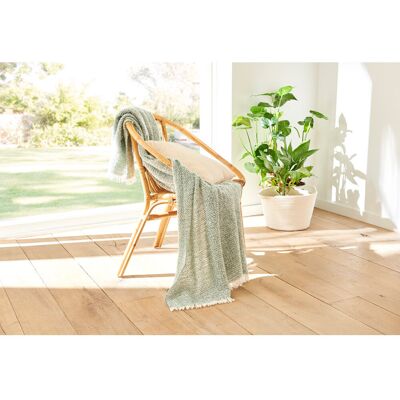 August Grove Lidiya Blanket Honey 130cm W August Grove Lidiya Blanket Honey 130cm W