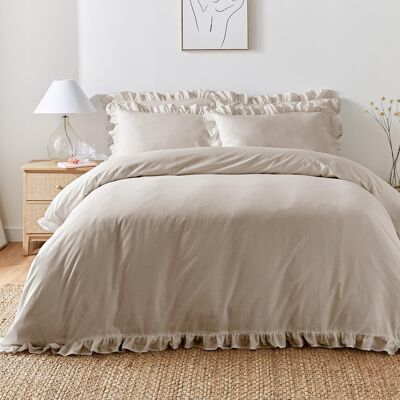 Appletree Cassia Frill Duvet Cover Bedding Set - Bedding set Appletree Cassia Frill Duvet Cover Bedding Set - Bedding set