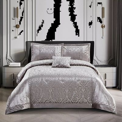 Rosdorf Park Wanship Polyester Bedspread Set Mink Double Quilt + 2 Standard Shams Rosdorf Park Wanship Polyester Bedspread Set Mink Double Quilt + 2 Standard Shams