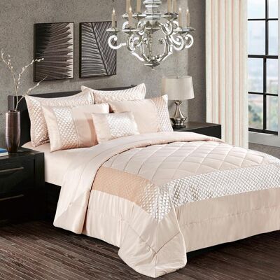 Canora Grey Garrett Bedspread Beige 250 x 275 cm Bedspread - 2 Pillowcases Canora Grey Garrett Bedspread Beige 250 x 275 cm Bedspread - 2 Pillowcases