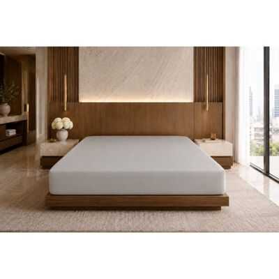 Belledorm Plain Dye 200 TC Egyptian-Quality Cotton 100% Cotton Percale Fitted Sheet Platinum Super King (6') Belledorm Plain Dye 200 TC Egyptian-Quality Cotton 100% Cotton Percale Fitted Sheet Platinum Super King (6')