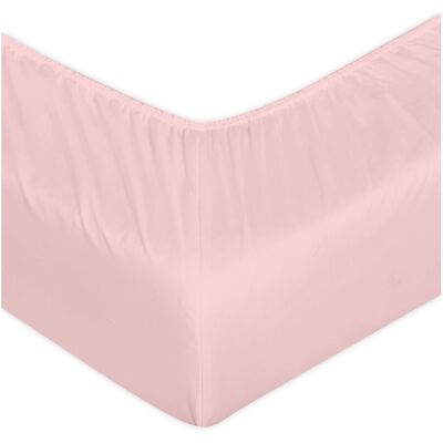 Lark Manor Pelletier 200 Thread Count Polyester Fitted Sheet, Soft & Durable Bed Sheet Blush Super King (6') Lark Manor Pelletier 200 Thread Count Polyester Fitted Sheet, Soft & Durable Bed Sheet Blush Super King (6')