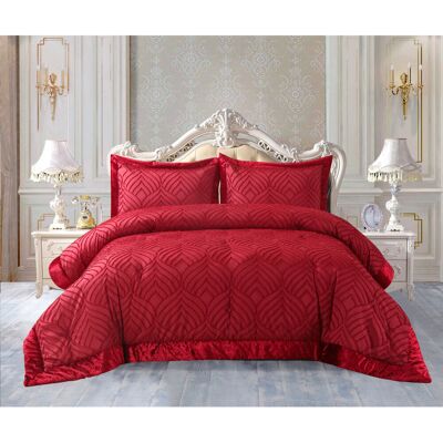 Mercer41 Chelsea Tufted Crushed Velvet Bedspread Set – Luxurious Soft Quilted Bedding with Matching Pillow Shams, Elegant Velvet Comforter Coverlet Set Burgundy 185 x 240 cm Bedspread - 1 Pillow Sham Mercer41 Chelsea Tufted Crushed Velvet Bedspread Set – Luxurious Soft Quilted Bedding with Matching Pillow Shams, Elegant Velvet Comforter Coverlet Set Burgundy 185 x 240 cm Bedspread - 1 Pillow Sham