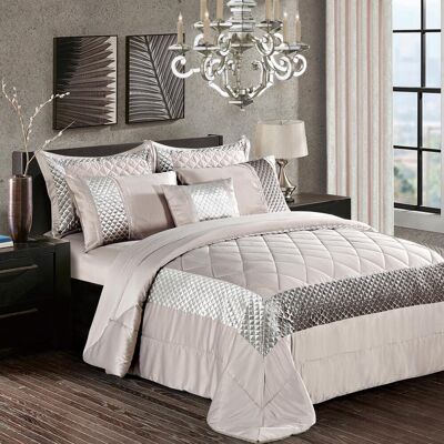 Canora Grey Garrett Bedspread Mink 240 x 250 cm Bedspread - 2 Pillowcases Canora Grey Garrett Bedspread Mink 240 x 250 cm Bedspread - 2 Pillowcases