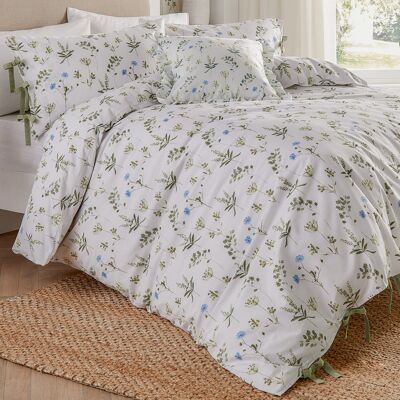 Wylder Meadow White Cotton Bedding Set SuperKing Duvet Cover Set + 2 Standard Pillowcases Wylder Meadow White Cotton Bedding Set SuperKing Duvet Cover Set + 2 Standard Pillowcases