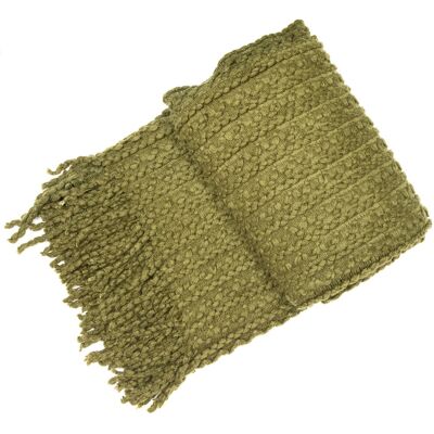August Grove Gwin Throw Olive 130cm W X 180cm L August Grove Gwin Throw Olive 130cm W X 180cm L