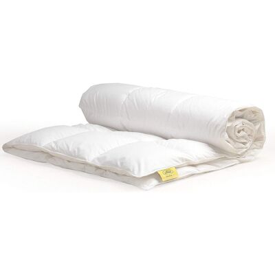 Lancashire Textiles Ltd Luxurious Goose Down Duvet 13.5 Tog 100% Cotton Cover With 300 TC King Quilt White Double Lancashire Textiles Ltd Luxurious Goose Down Duvet 13.5 Tog 100% Cotton Cover With 300 TC King Quilt White Double