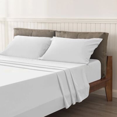 Ebern Designs Egyptian Cotton Flat Sheet, Soft Breathable Bedding for Bedroom White Super King (6') Ebern Designs Egyptian Cotton Flat Sheet, Soft Breathable Bedding for Bedroom White Super King (6')