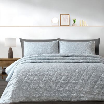 Marlow Home Co. Abhipsa Luxury Jacquard Bedspread Sets Duck Egg Double Bedspread - 2 Shams Marlow Home Co. Abhipsa Luxury Jacquard Bedspread Sets Duck Egg Double Bedspread - 2 Shams