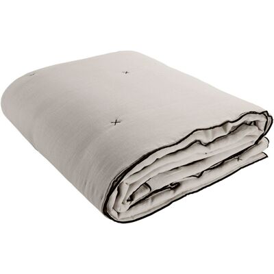 Madura Carlina Natural Linen Bed Cover - Bed Cover Madura Carlina Natural Linen Bed Cover - Bed Cover