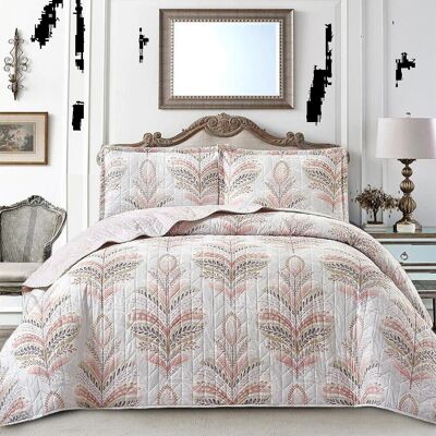 Marlow Home Co. Reversible Bedspread Pink Double Marlow Home Co. Reversible Bedspread Pink Double