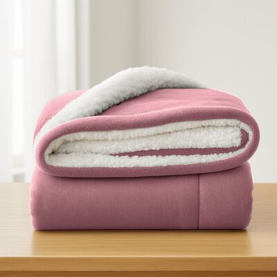 Aspire Homeware Deluxe Hotel Collection Ultra-Soft Sherpa Fleece Throw Blanket for Plush & Cozy Comfort Pink Super King (230cm W x 270cm L) Aspire Homeware Deluxe Hotel Collection Ultra-Soft Sherpa Fleece Throw Blanket for Plush & Cozy Comfort Pink Super King (230cm W x 270cm L)