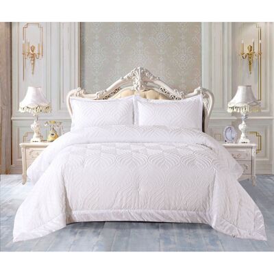 Mercer41 Chelsea Tufted Crushed Velvet Bedspread Set – Luxurious Soft Quilted Bedding with Matching Pillow Shams, Elegant Velvet Comforter Coverlet Set White 275 x 255 cm Bedspread - 2 Pillow Shams Mercer41 Chelsea Tufted Crushed Velvet Bedspread Set – Luxurious Soft Quilted Bedding with Matching Pillow Shams, Elegant Velvet Comforter Coverlet Set White 275 x 255 cm Bedspread - 2 Pillow Shams