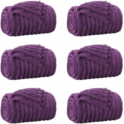 Vidaxl Throw Blankets 6 Pcs Cream 240 X 220 Cm Fleece Purple 240cm x 220cm Vidaxl Throw Blankets 6 Pcs Cream 240 X 220 Cm Fleece Purple 240cm x 220cm