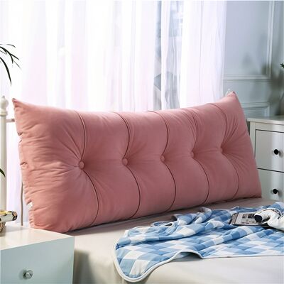 Canora Grey Upholstered Headboard Pillow Pink 150cm W Canora Grey Upholstered Headboard Pillow Pink 150cm W