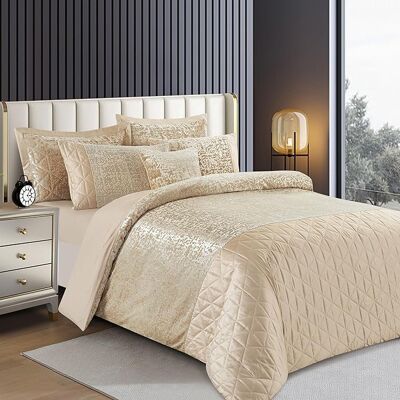Rosdorf Park Aerith Grey Velvet 3 Piece Duvet Cover Se Beige SuperKing Duvet Cover Set +2 Standard Pillowcases Rosdorf Park Aerith Grey Velvet 3 Piece Duvet Cover Se Beige SuperKing Duvet Cover Set +2 Standard Pillowcases