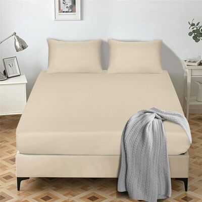 Ebern Designs Egyptian Cotton Flat Sheet, Soft Breathable Bedding for Bedroom Beige Super King (6') Ebern Designs Egyptian Cotton Flat Sheet, Soft Breathable Bedding for Bedroom Beige Super King (6')