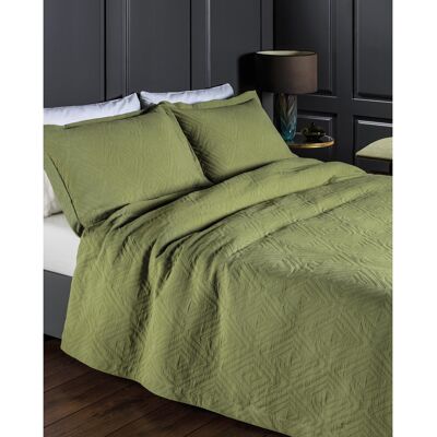 Ebern Designs Camaron Olive Green Cotton Bedspread Olive Green Super King Bedspread Ebern Designs Camaron Olive Green Cotton Bedspread Olive Green Super King Bedspread
