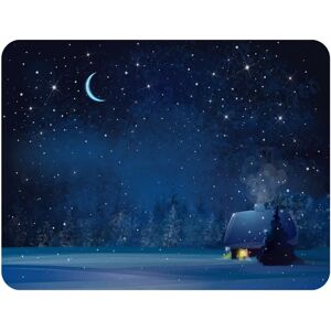 East Urban Home Jakenya Night Winter Landscape Throw blue 150.0 H x 120.0 W cm