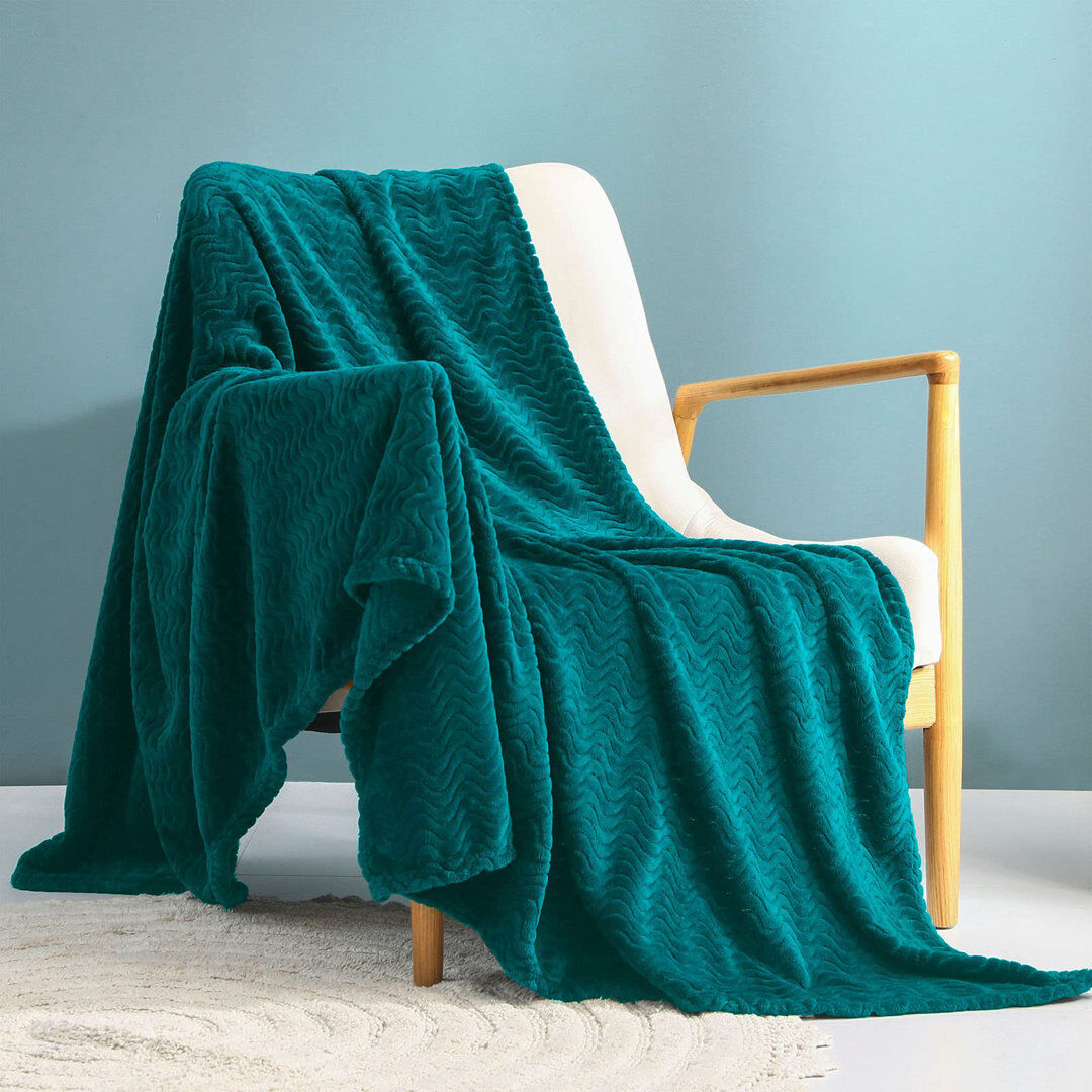 Fairmont Park Dasaki Throw Blanket Dark Teal 127cm W X 178cm L