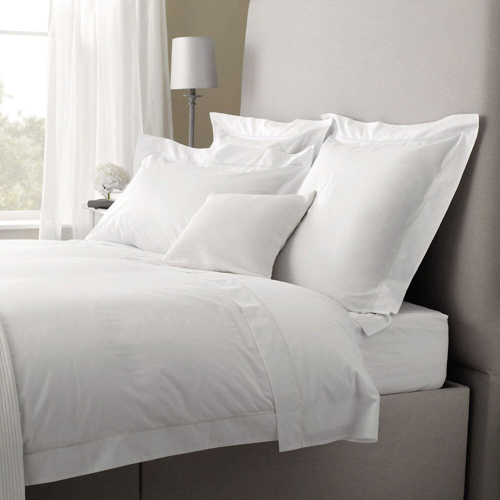 Symple Stuff Rhaegar 200 TC Percale Duvet Cover White King Duvet Cover