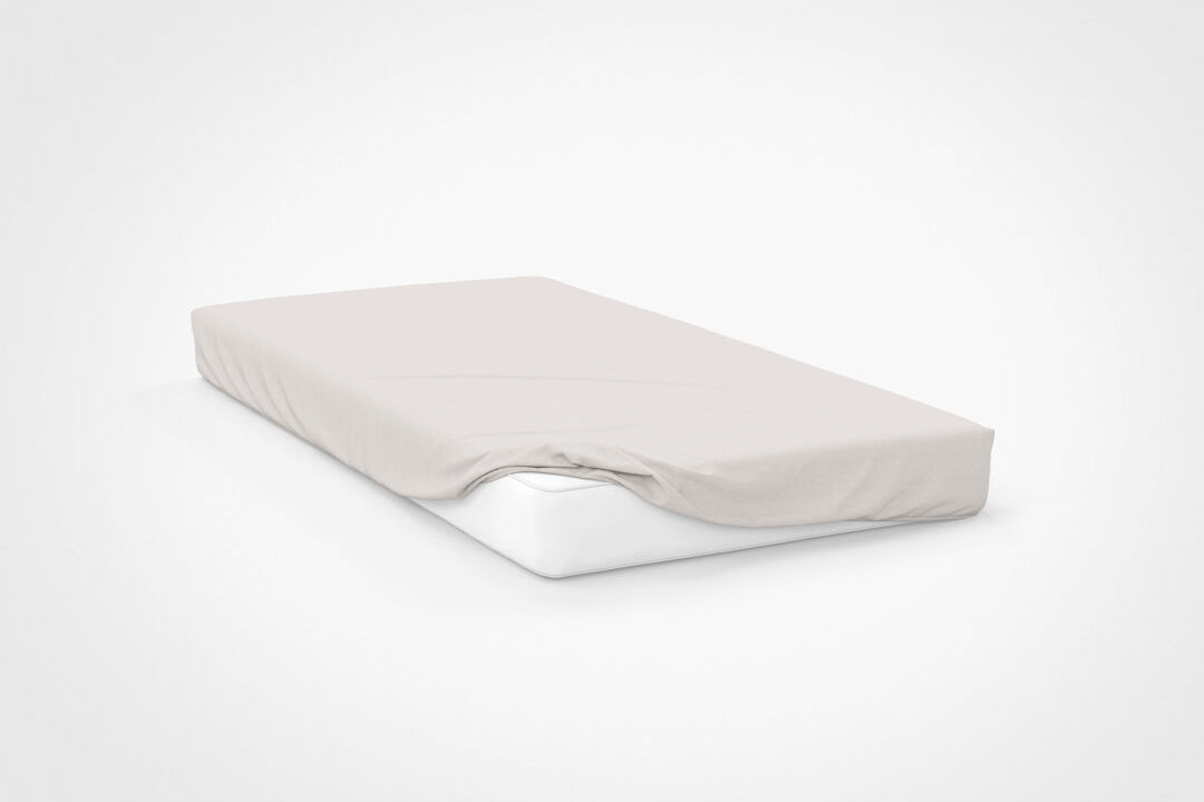 Belledorm Plain Dye 400 Thread Count 100% Cotton Fitted Sheet Ivory Super King (6')