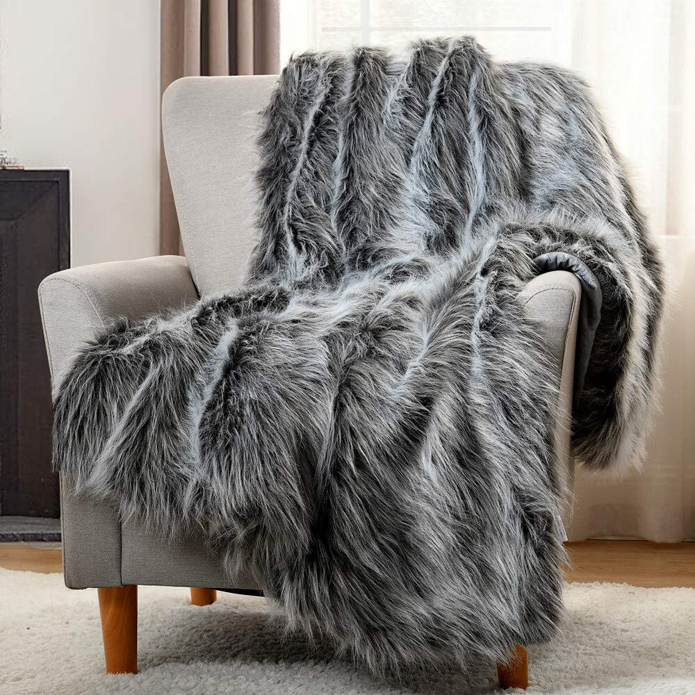 Fairmont Park Stembridge Throw Blanket Grey 125cm W X 150cm L