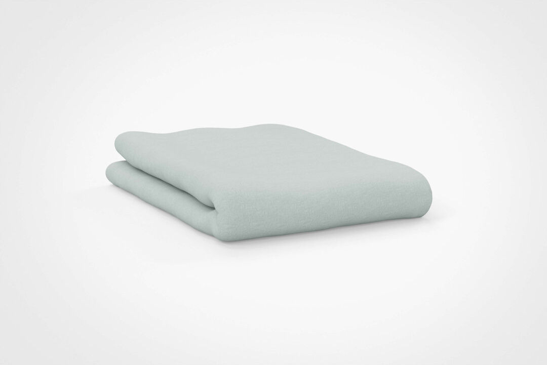 Belledorm Plain Dye 200 Thread Count Egyptian-Quality Cotton Flat Sheet Thyme Super King (6')