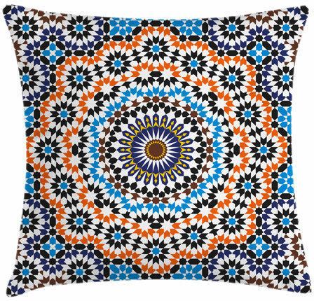 Ebern Designs Rothe Vintage Moroccan Ceramic Tile Outdoor Cushion Cover Ebern Designs  - Size: 91 cm H x 61 cm W x 4 cm D Ebern Designs Rothe Vintage Moroccan Ceramic Tile Outdoor Cushion Cover Ebern Designs  - Size: 91 cm H x 61 cm W x 4 cm D