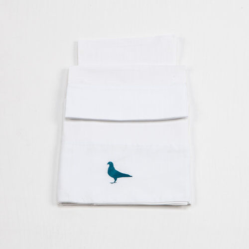 HoneyBee Nursery Baby Set of 2 Cot Sheets HoneyBee Nursery Colour: White/Red  - Size: 65cm H X 50cm W X 13cm D HoneyBee Nursery Baby Set of 2 Cot Sheets HoneyBee Nursery Colour: White/Red  - Size: 65cm H X 50cm W X 13cm D