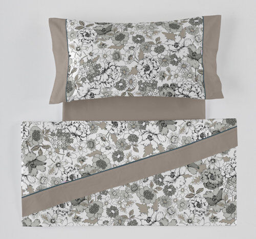 Fleur De Lis Living Angecourt Floral Cotton Blend Percale Sheet Set Fleur De Lis Living Colour: Brown, Size: Super King (6')  - Size: European Kingsize Fleur De Lis Living Angecourt Floral Cotton Blend Percale Sheet Set Fleur De Lis Living Colour: Brown, Size: Super King (6')  - Size: European Kingsize