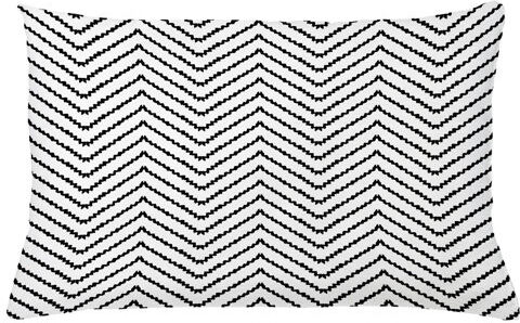 Ebern Designs Bellevale Zig Zag Triangle Outdoor Cushion Cover Ebern Designs Size: 40cm H x 65cm W  - Size: Ebern Designs Bellevale Zig Zag Triangle Outdoor Cushion Cover Ebern Designs Size: 40cm H x 65cm W  - Size: