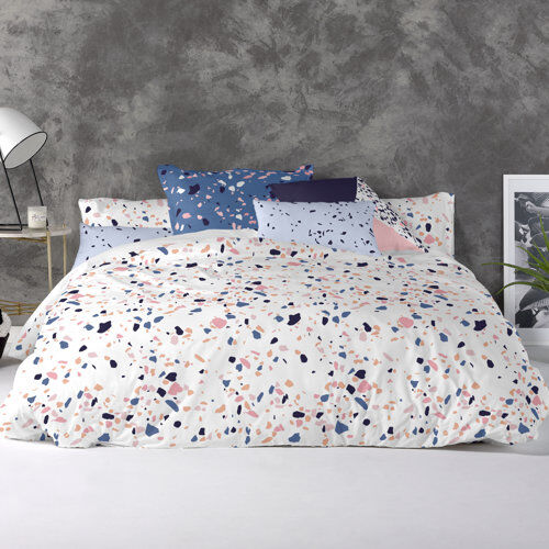 Mack + Milo Aileen Percale Duvet Cover Mack + Milo Size: Super King  - Size: Large Mack + Milo Aileen Percale Duvet Cover Mack + Milo Size: Super King  - Size: Large