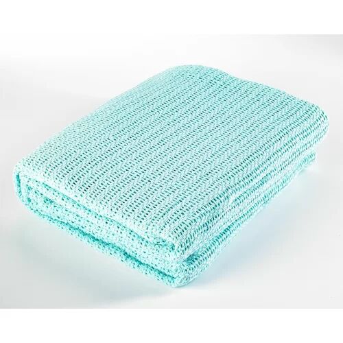 Symple Stuff Soft Hand Woven Lightweight Cellular Blanket Symple Stuff Colour: Mint, Size: King  - Size: