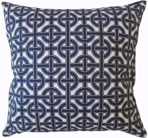 Beachcrest Home Severn Cotton Cushion Cover Beachcrest Home Size: 50 x 50cm, Colour: Denim Blue  - Size: Rectangle 140 x 200cm