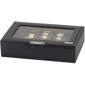 Symple Stuff 20cm William Watch Box black 20.0 H x 31.0 W x 8.0 D cm