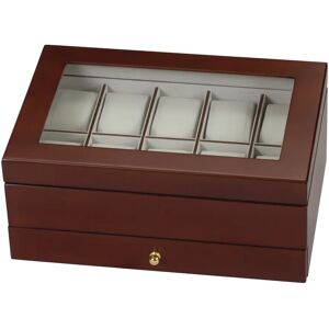 Symple Stuff Ten Slot Watch Box brown 13.0 H x 30.0 W x 20.0 D cm