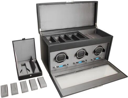Wolf Viceroy Module 2.7 Triple Watch Winder WOLF  - Size: Tall Wolf Viceroy Module 2.7 Triple Watch Winder WOLF  - Size: Tall