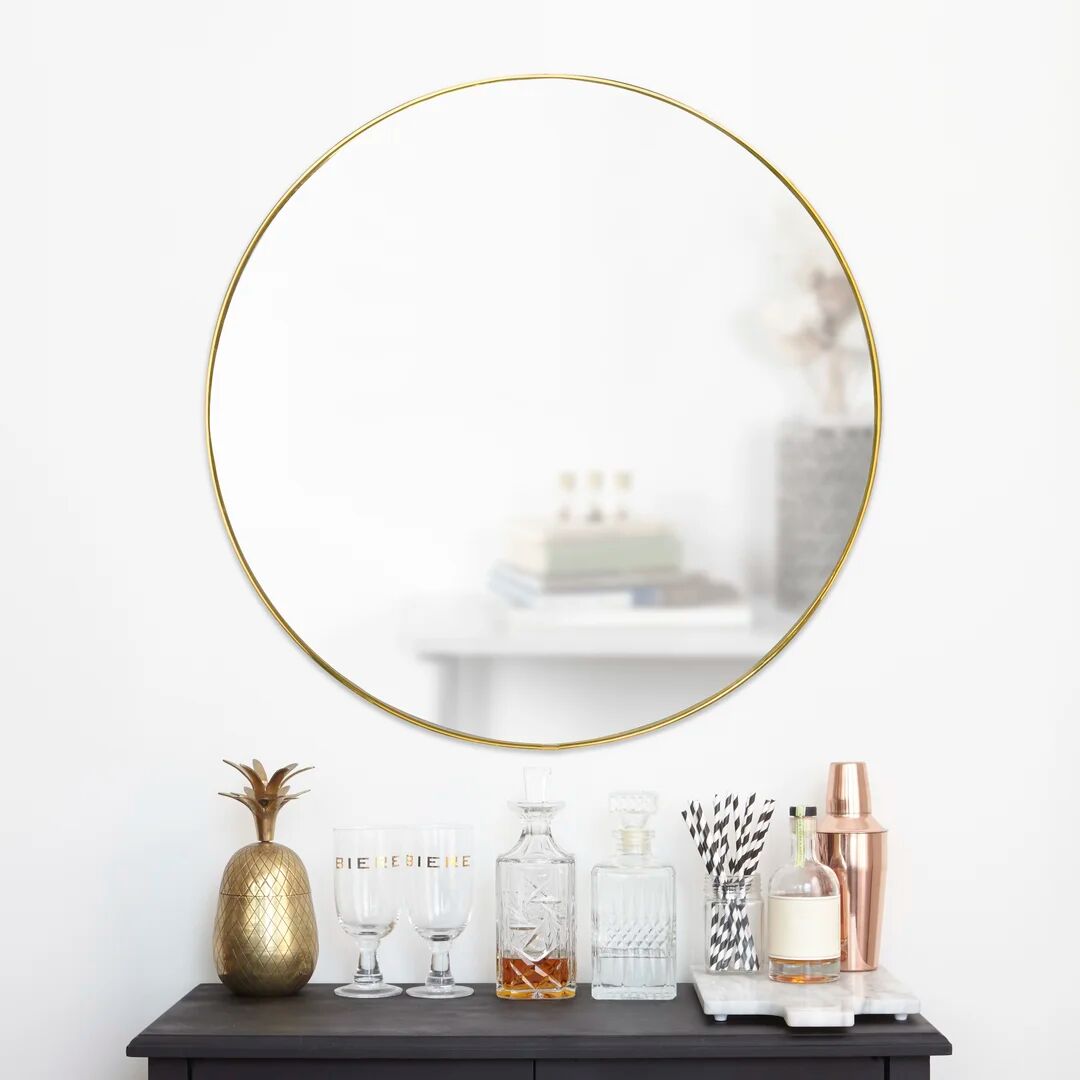 Umbra Hubba Wall Mirror yellow 86.4 H x 86.36 W x 3.0 D cm