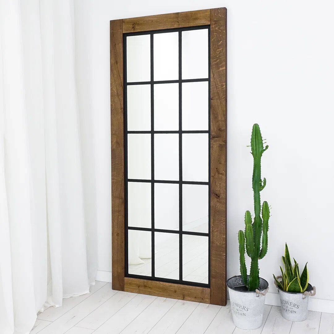 Rio Mirror Solid Oak Frame SZPROS 200.0 H x 88.0 W x 3.6 D cm