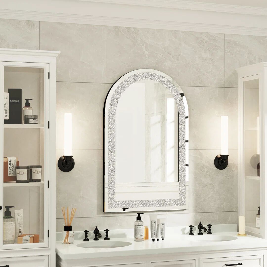 Fairmont Park Abbotstown Arch Wall Mirror 90.0 H x 60.0 W x 2.5 D cm