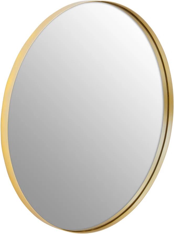 Fairmont Park Neibert Round Metal Wall Mirror 70.0 H x 70.0 W x 3.0 D cm