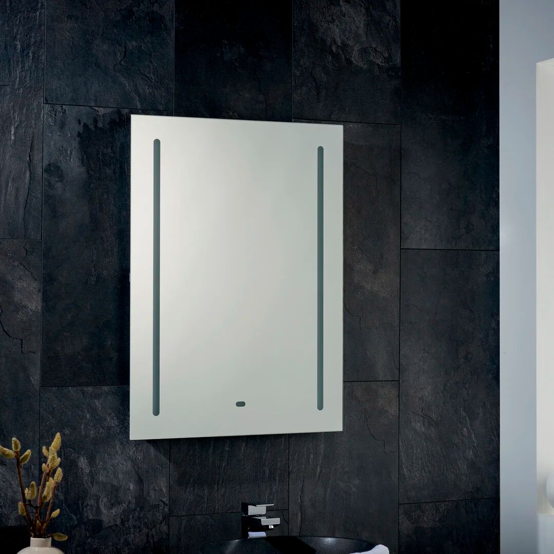 Ivy Bronx Easthampton Fog Free Bathroom Mirror with Shaver Socket 70.0 H x 50.0 W x 5.0 D cm