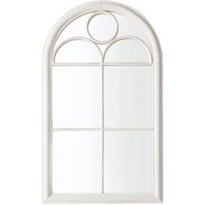 Fleur De Lis Living Kennedi Outdoor Mirror White 600X1000mm 60.0 H x 100.0 W x 4.0 D cm